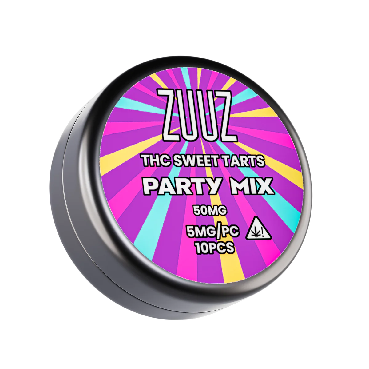 zuuz-fast-acting-party-mix-thc-sweet-tarts-50mg-sugar-free-dr